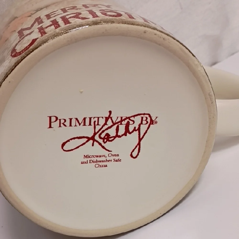 Primitives By Kathy Village‎ Merry Christmas Santa Mug